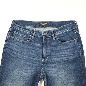 Banana Republic Womens Girlfriend Dark Wash Petite 28/6P Straight Leg Denim